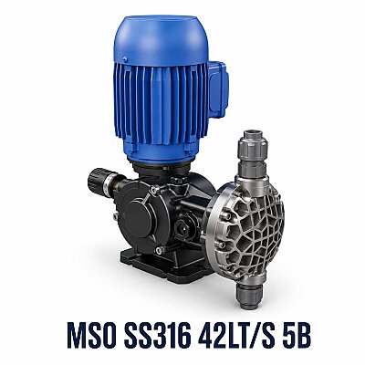 Seko Ms0 Serisi SS316 42 lt/s, 5 bar, Diyaframlı Dozaj Pompası - Seko