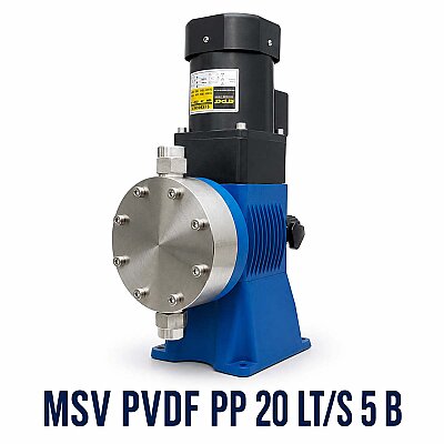 Seko MSV Serisi 20 lt/s, 5 bar PVDF PP Diyaframlı Dozaj Pompası - Seko