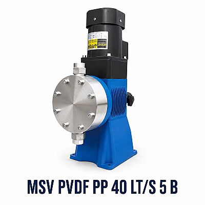 Seko MSV Serisi 40 lt/s, 5 bar PVDF PP Diyaframlı Dozaj Pompası - 1