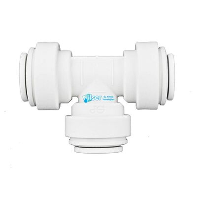Tee, 3/8” - 3/8” Tube O.D. 3/8”, Quick