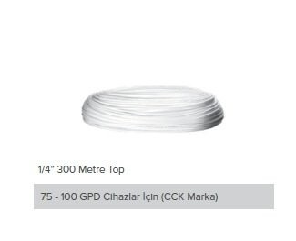 Tezgah Altı 6'lık 1/4 Hortum 300 Metre Beyaz - 2