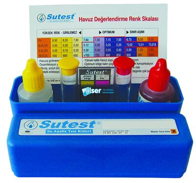 Sutest Titrimetrik Klor Test Kiti (1Damla=5ppm)