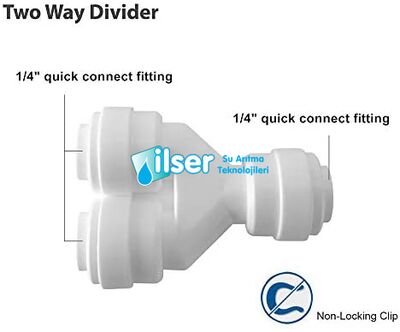 TWO Way(Çift Yollu) Y Dirsek 6'lık(1/4